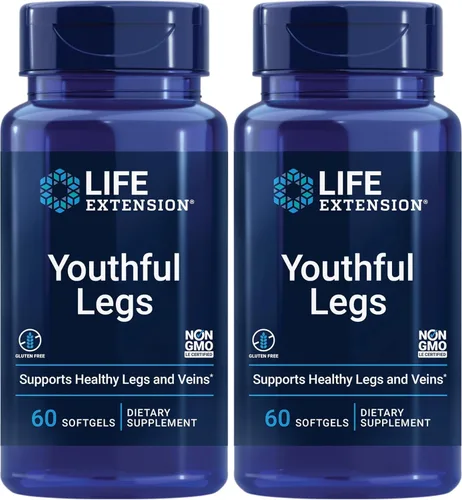 Miniatura 11 de Life Extension Piernas juveniles, flujo sanguíneo, apoyo venoso, suplemento de circulación, salud de piernas, extracto de cáscara de naranja