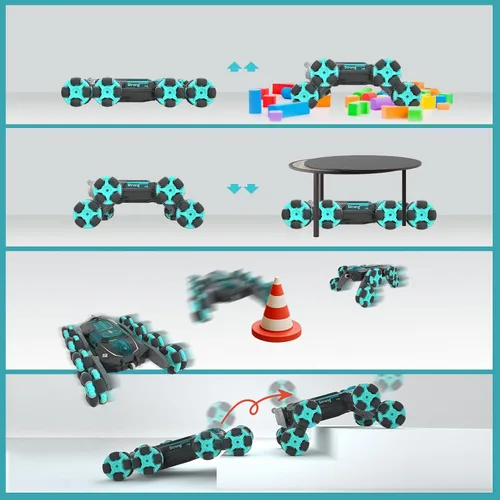 Miniatura 4 de Opmind 8WD Auto de Acrobacias RC Controlado a Mano, Auto Crawler con Control Remoto de Detección de Gestos para Niños de 8-13 Años, Juguetes