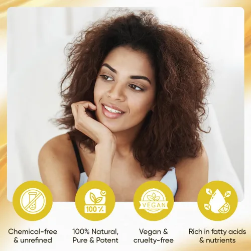 Miniatura 7 de Aceite de ricino negro jamaicano – Aceite de ricino 100% puro para el crecimiento del cabello, cuidado del cuero cabelludo, piel brillante y uñas.