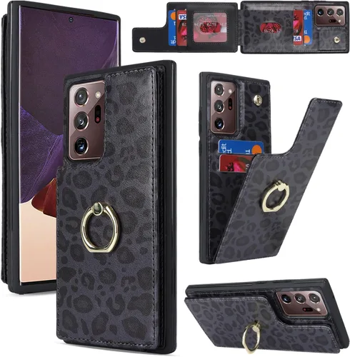 Miniatura 44 de Lipvina Funda para Samsung Galaxy A03s con tarjetero, Galaxy A03s Funda tipo cartera para mujer, tarjetero de crédito, soporte de anillo, fundas