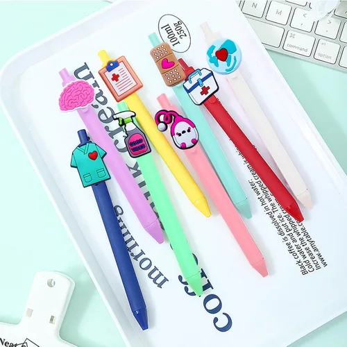 Miniatura 7 de 12 bolígrafos de enfermera, lindos bolígrafos esenciales para estudiantes de enfermería, incluye 10 recambios de repuesto para enfermeras