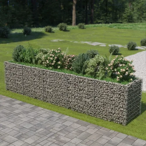 Miniatura 13 de Gabion cama elevada, cestas de gaviones, camas de jardín galvanizadas, gaviones, pared de gaviones, alta capacidad de carga, acero galvanizado 35.4