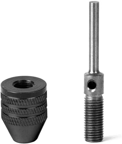 Miniatura 5 de Mesee 2 unidades de mini taladro de mandíbula sin llave, adaptador de portabrocas de cambio rápido, mini herramienta de conversión de pinza