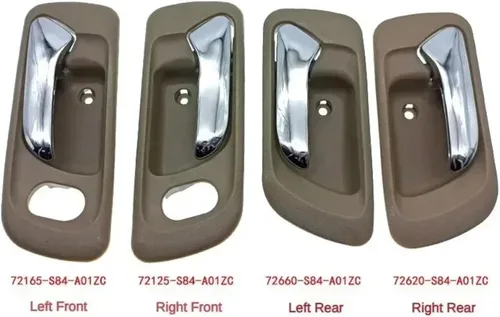 Miniatura 2 de Chrome & Beige Interior Door Handle - Direct Replacement for 1998-2002 Model Years(Left Front)
