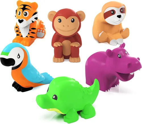 Miniatura 9 de Tub Works® Juguetes de baño Marine™ sin moho, paquete de 6 Diseño de juguetes de baño sellados y sin agujeros que mantiene la humedad fuera