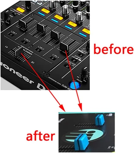 Miniatura 2 de 5 piezas Perillas de Atenuador Universales de Repuesto Tapa de Atenuador Deslizador para Controlador de DJ Mezclador Consola Pioneer Pioneer