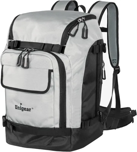 Miniatura 8 de Unigear - Mochila para botas de esquí para casco 50L/70L, lentes de protección, guantes, esquís, snowboard y accesorios Rojo