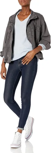 Miniatura 4 de Marca Tienda Goodthreads Suéter elástico con cuello en V de calibre medio para mujer