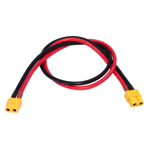 xiwai Cable de extensión XT60 12AWG hembra a conector hembra para estación de energía de batería RC con panel solar (1.6 pies)