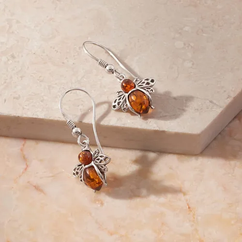 Miniatura 3 de Ross-Simons Bumblebee Earrings in Sterling Silver