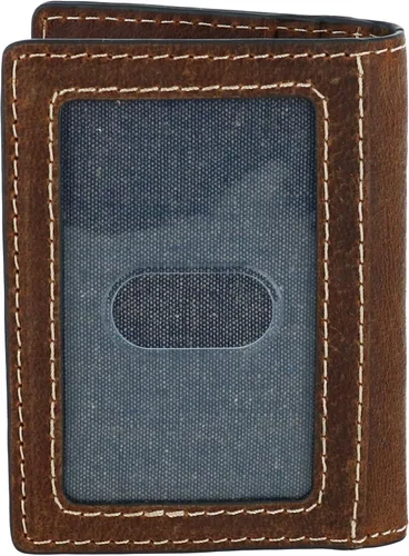 Miniatura 4 de Wrangler Cartera de piel para hombre con clip para dinero, coñacmarrón, Cartera con tarjetero