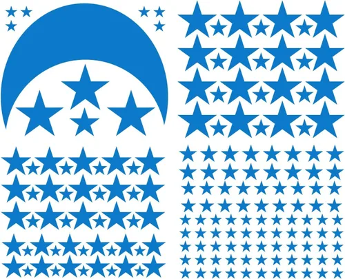 Miniatura 16 de Vinilo adhesivo de pared con diseño de luna y estrellas para niños y niñas, decoración de habitación de bebé, decoración de pared para el hogar