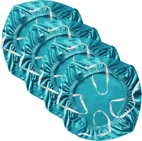 Miniatura 17 de Yikko - Fundas de asiento de terciopelo para silla de 14.96-18.89 pulgadas, con correas, fundas lavables para silla de oficina y computadora