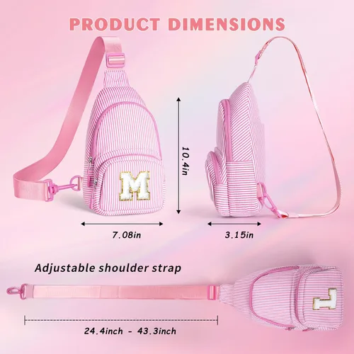 Miniatura 3 de YOOLIFE Regalos de Navidad para niñas adolescentes Bolso cruzado inicial con bandolera Bolso cruzado monograma para regalos de cumpleaños para niñas