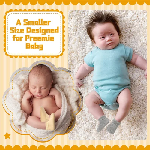 Miniatura 8 de Janmercy 20 Pair Preemie Socks Baby Boy Girls Newborn Premature Terry Cotton Socks for Unisex Baby