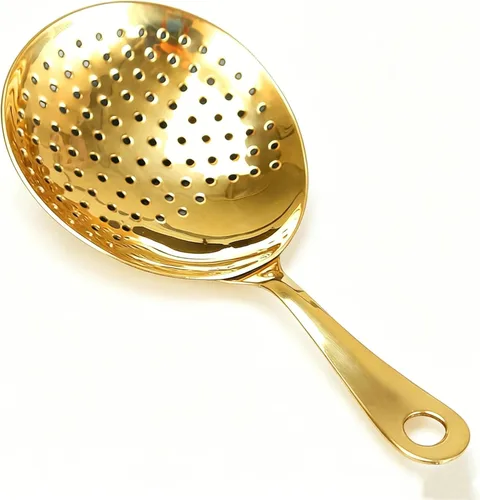 Miniatura 14 de Homestia Colador de cóctel, colador clásico Hawthorne de acero inoxidable con mango largo, colador de bebidas para bartenders profesionales, resorte