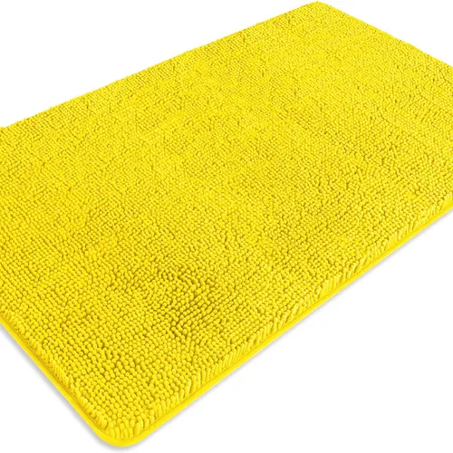 Miniatura 333 de Alfombra de baño pequeña de 12 x 18 pulgadas, lavable y absorbente, antideslizante, alfombra de baño de felpilla gruesa y suave para baño, ducha