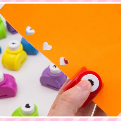 Miniatura 3 de LGEGE 10 piezas de papel perforador hecho a mano perforador de papel artesanía tarjeta Scrapbooking muchas formas grandes regalos para niños