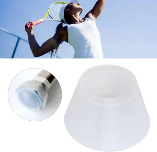 Miniatura 8 de Cubierta de extremo de raqueta de tenis, tapa de extremo de mango de raqueta de tenis, cubiertas traseras de silicona, accesorios deportivos