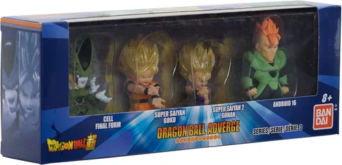 Miniatura 21 de Dragon Ball Super Dragon Ball Adverge SS Blue Goku, SS Rose Goku Black y Golden Freiza Mini Figura de 2.5 Pulgadas Paquete de 4