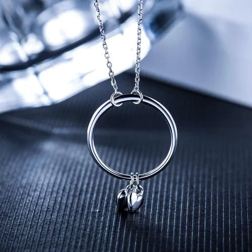 Miniatura 2 de CHICLOVE Grandma Gifts de la nieta El amor entre una abuela y la nieta es para siempre collar joyería familiar, plata