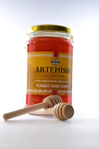 Miniatura 3 de Artemisio Miel griega – Miel mediterránea natural 100% pura cruda Sin filtrar, ricos antioxidantes Tarro de miel artesanal gourmet (16 onzas)