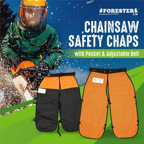 Miniatura 4 de Kit Combinado Profesional de Cortador Arborista Forestal OEM Forester - Chaparreras y Casco (35, Kit de Chaparreras Negras)