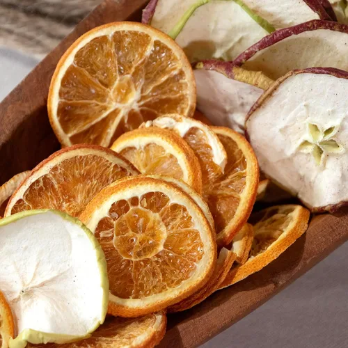 Miniatura 6 de ANDALUCA Rellenos naturales para jarrones y tazones Rebanadas de naranja seca, manzana y cítricos Decoración del hogar (rebanadas de fruta)
