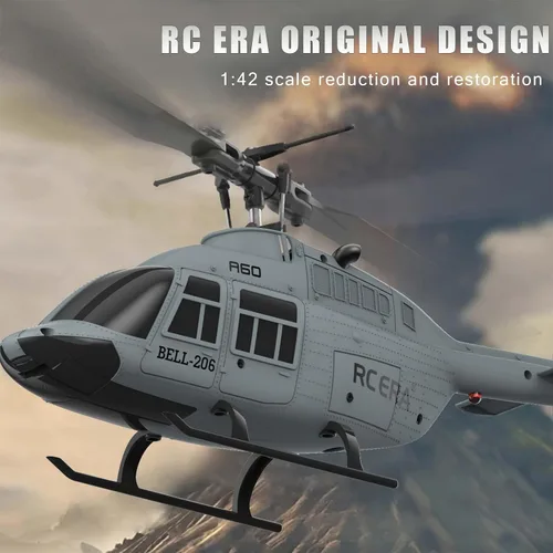 Miniatura 7 de RC ERA A60 Helicóptero - Helicópteros de control remoto para adultos, 1/42 Sacle 2.4G 4CH Gyro Stabilized Aircraft con retención de altitud y flujo
