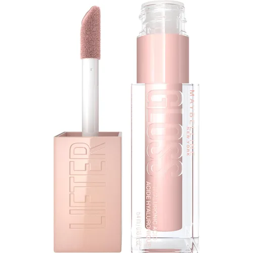 Miniatura 16 de Maybelline Lifter Gloss, Brillo de Labios Hidratante con Ácido Hialurónico, Alto Brillo para Labios Más Llenos, Perla, Perla Plateada Transparente