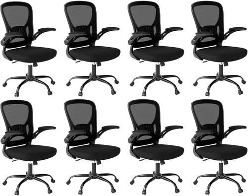 Miniatura 13 de Youhauchair Silla de oficina, sillas ergonómicas de escritorio de oficina en casa con brazos abatibles y soporte lumbar, altura ajustable