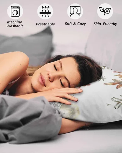 Miniatura 4 de Fundas de almohada de Acción de Gracias, tamaño Queen, 2 paquetes de fundas de almohada suaves para sofá, sofá de cuerpo largo, funda de cojín