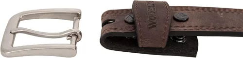 Miniatura 3 de Wolverine Men's Full Grain Leather Work Belt Workwear Heavy Duty Utility Rugged Durable Metal Buckle