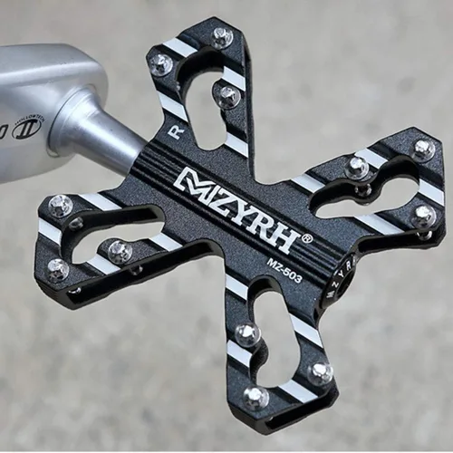 Miniatura 5 de ThinkTop 3 Cojinetes Ultraligero MTB BMX Road Mountain Bike Pedales Plataforma Plana Aluminio Sellado Ever Lubrique Teniendo Eje 9/16 Pulgadas