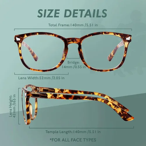 Miniatura 5 de Reading Glasses for Women Men, Eyeglasses, Blue Light Readers for Men Women