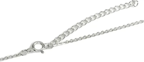 Miniatura 3 de Colgante de plata de ley 925, diseño de corazón con alas de ángel, con cadena de 40,64 a 18.0in