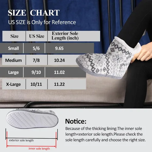 Miniatura 5 de Pantuflas de interior para mujer con parte superior de punto y lazo