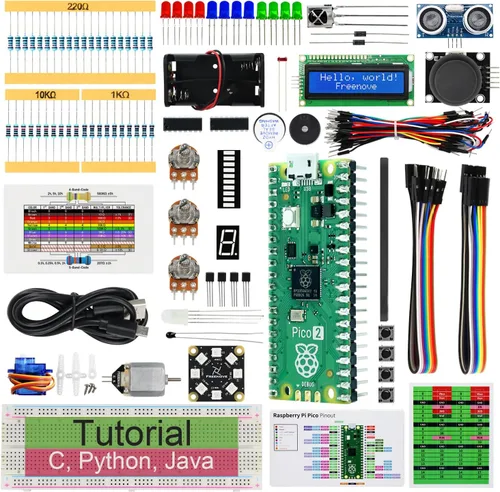 Miniatura 8 de Freenove Super Starter Kit para Raspberry Pi Pico (incluido), microcontrolador Cortex-M0+ de doble núcleo, tutorial detallado de 588 páginas, 177