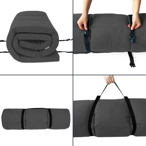 Miniatura 4 de Cubrecolchón para catre (grosor mejorado), almohadillas acolchadas de espuma para camping, almohadilla suave y cómoda para catre, solo