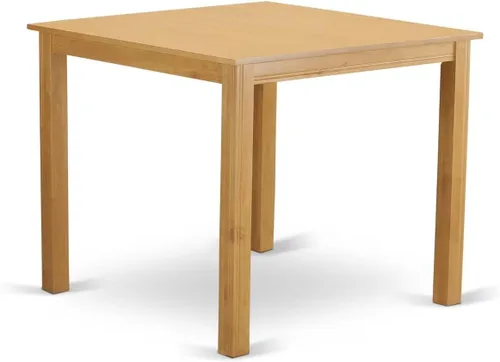 Miniatura 4 de East West Furniture CFGR5-OAK-W - Juego de mesa de comedor de 5 piezas de altura para mostrador de cocina, incluye una mesa de comedor cuadrada y 4