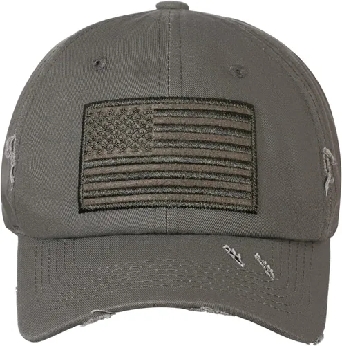Miniatura 27 de IIN Gorra de béisbol con bandera estadounidense para hombres y mujeres, de perfil bajo, militar, militar, militar, para papá