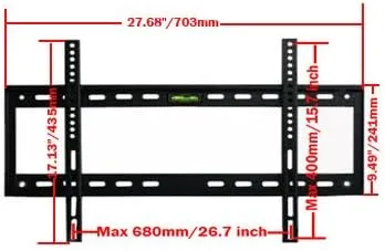 Miniatura 2 de VideoSecu Soporte de pared para TV Sony Bravia KDL-40XBR4 KDL-46XBR2 KDL-46XBR3 KDL-46S2000 KDL-46V2500 KDL-46W4150 KDL-46EX500 KDL-46EX400
