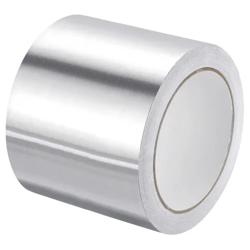 Miniatura 11 de MECCANIXITY Cinta de papel de aluminio, cinta de aluminio de 0.79 pulgadas x 65 pies (3.5 mil), cinta HVAC de alta temperatura, cinta de aluminio