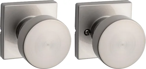 Miniatura 12 de Kwikset Pismo Manija de privacidad para puerta, para interiores, con cerradura, sin llave, con protección Microban, para baño y dormitorio, negro