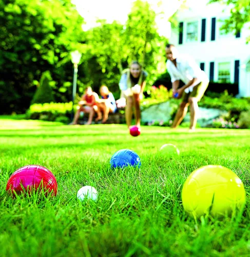 Miniatura 2 de Franklin Sports Juego de bolas de petanca — 8 bolas de petanca para todo tipo de clima y 1 pallino — Juego de playa, patio, césped o fiesta al aire