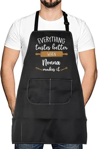 Miniatura 9 de LEVLO Los mejores regalos de cocina para madre y padre, todo sabe mejor cuando Mimi/Nana/Nonna/Gigi lo hace delantales