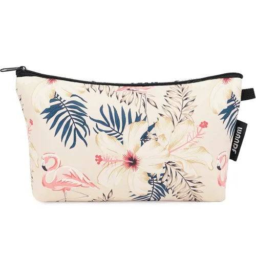 Miniatura 9 de WANDF Bolsa de cosméticos para mujer, bolsa de maquillaje, mini bolsa de maquillaje para bolso, resistente al agua, regalo para niñas (M-azul)