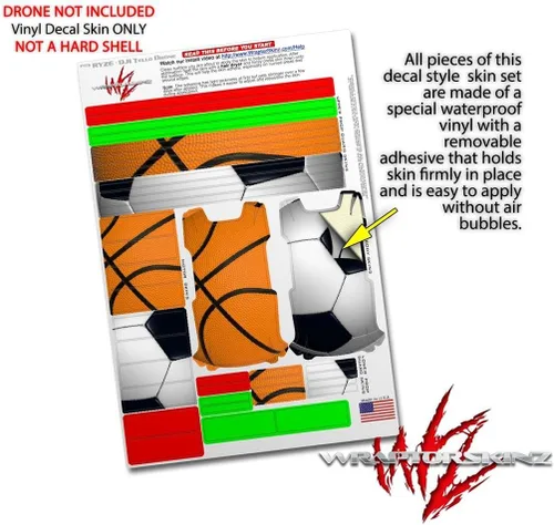 Miniatura 4 de Skin Wrap 2 Pack para DJI Ryze Tello Drone baloncesto Drone No Incluidas