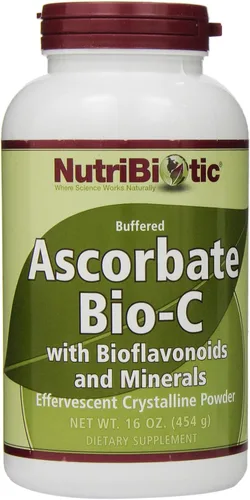 Miniatura 4 de NutriBiotic - Ascorbate Bio-C, 16 onzas Polvo de vitamina C efervescente con bioflavonoides y minerales de limón Calcio, magnesio, zinc, selenio