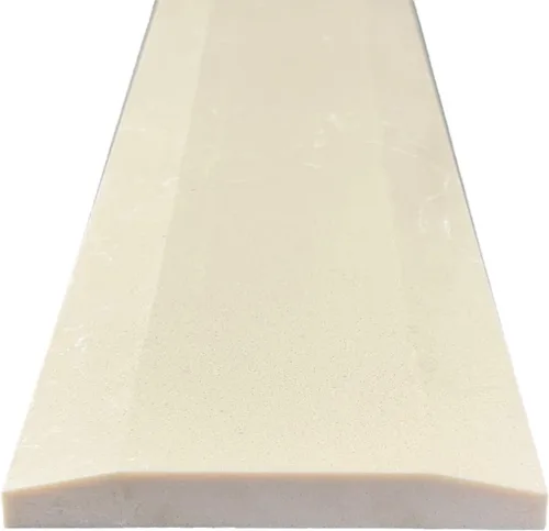 Miniatura 4 de Umbral de mármol doble Hollywood para transición de piso (beige, 4 x 36 pulgadas)
